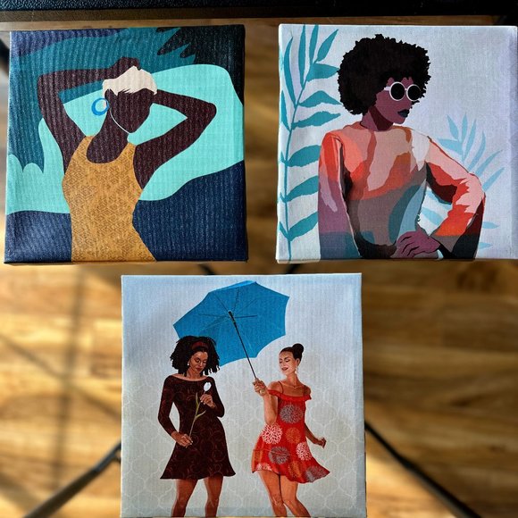 African American Woman 8.5 Small Gallery Wall Bathroom Bedroom Print Art Picture - Picture 1 of 6